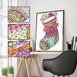 Crystal Rhinestone Diamond Painting Kit - Christmas stocking - Hibah-Diamond painting art studio