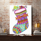 Crystal Rhinestone Diamond Painting Kit - Christmas stocking - Hibah-Diamond painting art studio