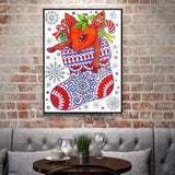 Crystal Rhinestone Diamond Painting Kit - Christmas stocking - Hibah-Diamond painting art studio