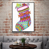 Crystal Rhinestone Diamond Painting Kit - Christmas stocking - Hibah-Diamond painting art studio