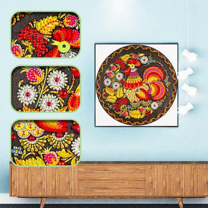 Crystal Rhinestone Diamond Painting Kit - Cock - Hibah-Diamond painting art studio