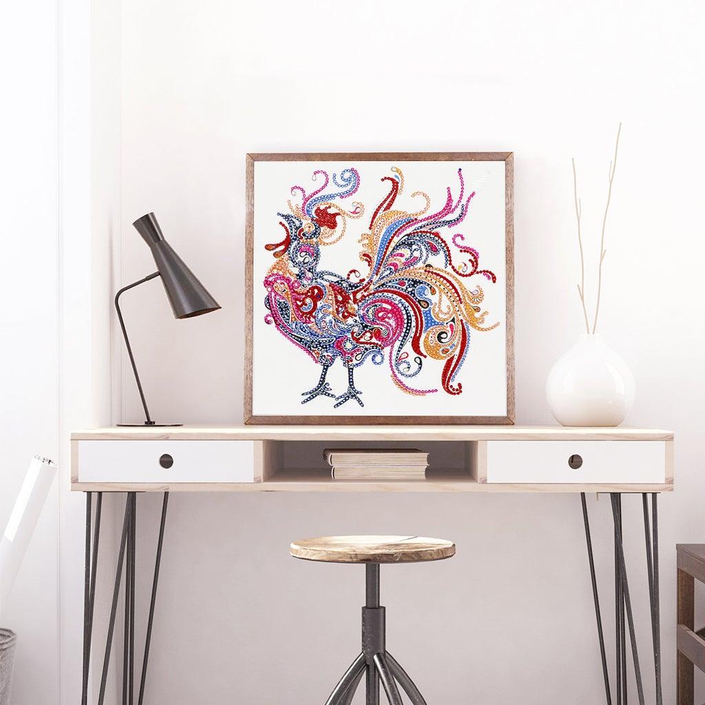 Crystal Rhinestone Diamond Painting Kit - Cock - Hibah-Diamond painting art studio