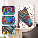 Crystal Rhinestone Diamond Painting Kit - Color Horse - Hibah-Diamond painting art studio