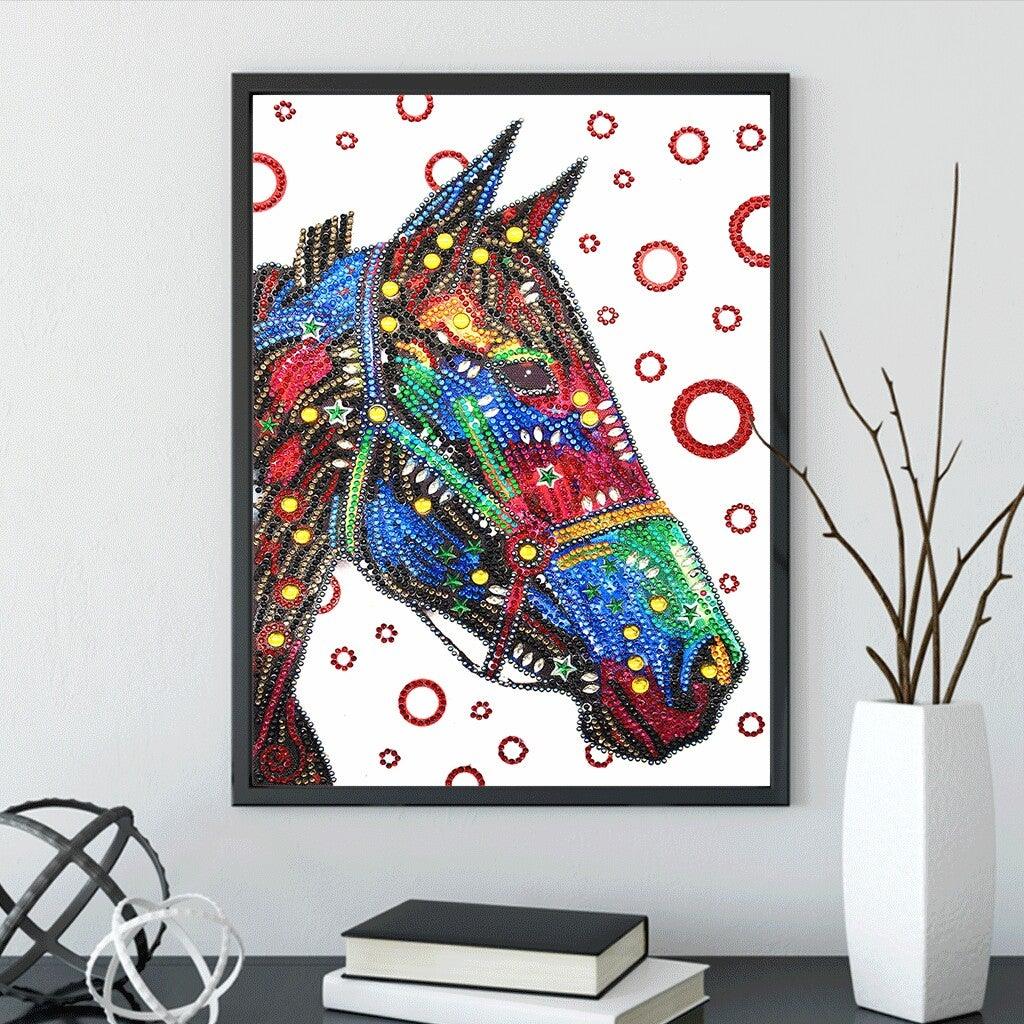 Crystal Rhinestone Diamond Painting Kit - Color Horse - Hibah-Diamond painting art studio