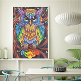 Crystal Rhinestone Diamond Painting Kit - Color owl - Hibah-Diamond painting art studio