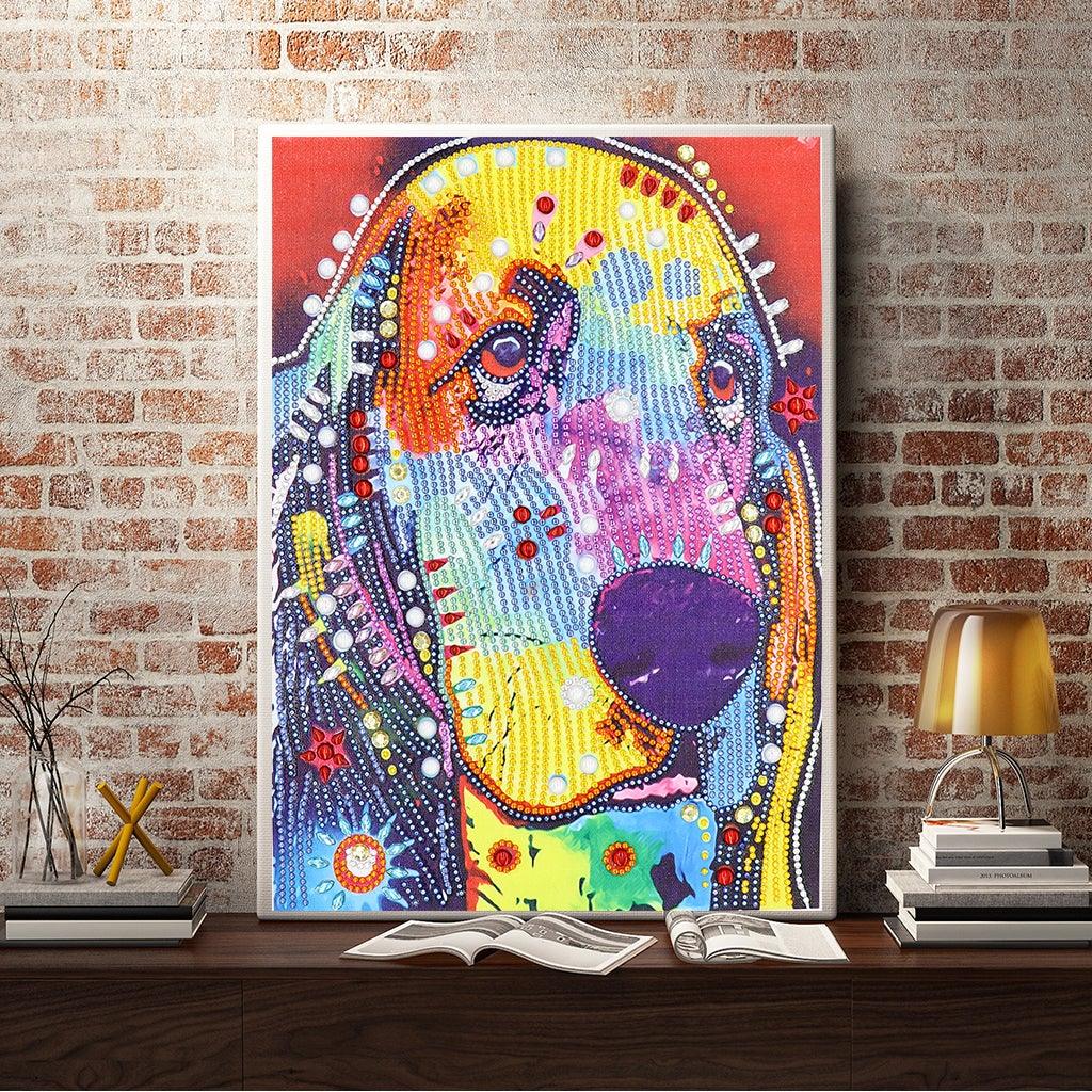 Crystal Rhinestone Diamond Painting Kit - Colorful Dalmatians (16x20inch) - Hibah-Diamond painting art studio