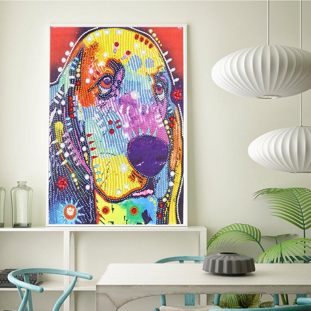 Crystal Rhinestone Diamond Painting Kit - Colorful Dalmatians (16x20inch) - Hibah-Diamond painting art studio