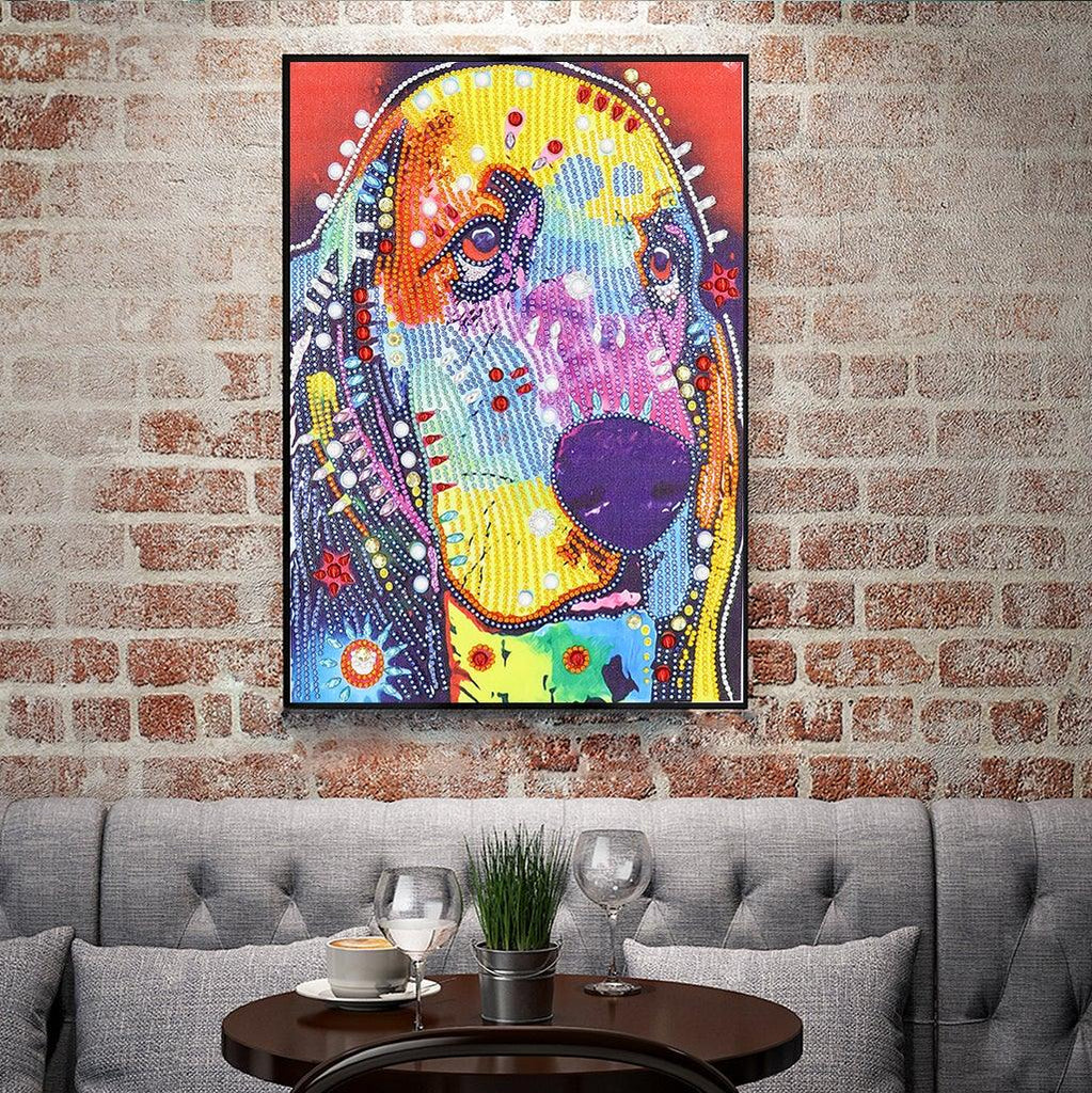 Crystal Rhinestone Diamond Painting Kit - Colorful Dalmatians (16x20inch) - Hibah-Diamond painting art studio
