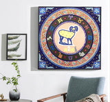 Crystal Rhinestone Diamond Painting Kit -Compass Aries - Hibah-Diamond?painting art studio