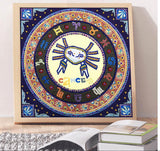 Crystal Rhinestone Diamond Painting Kit - Compass Cancer - Hibah-Diamond painting art studio