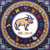 Crystal Rhinestone Diamond Painting Kit - Compass Taurus - Hibah-Diamond painting art studio