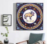Crystal Rhinestone Diamond Painting Kit - Compass Taurus - Hibah-Diamond painting art studio