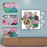 Crystal Rhinestone Diamond Painting Kit - Cute Animals - Hibah-Diamond painting art studio