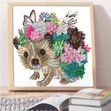 Crystal Rhinestone Diamond Painting Kit - Cute Animals - Hibah-Diamond painting art studio