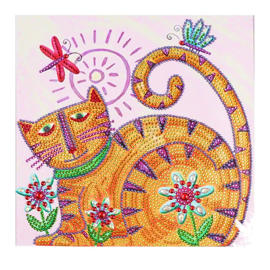 Crystal Rhinestone Diamond Painting Kit - Cute cat - Hibah-Diamond painting art studio