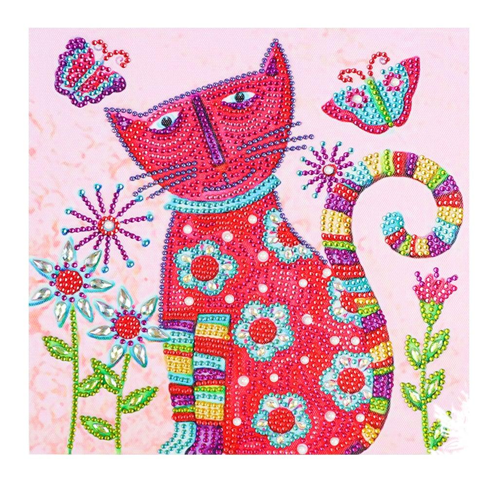 Crystal Rhinestone Diamond Painting Kit -Cute cat - Hibah-Diamond?painting art studio