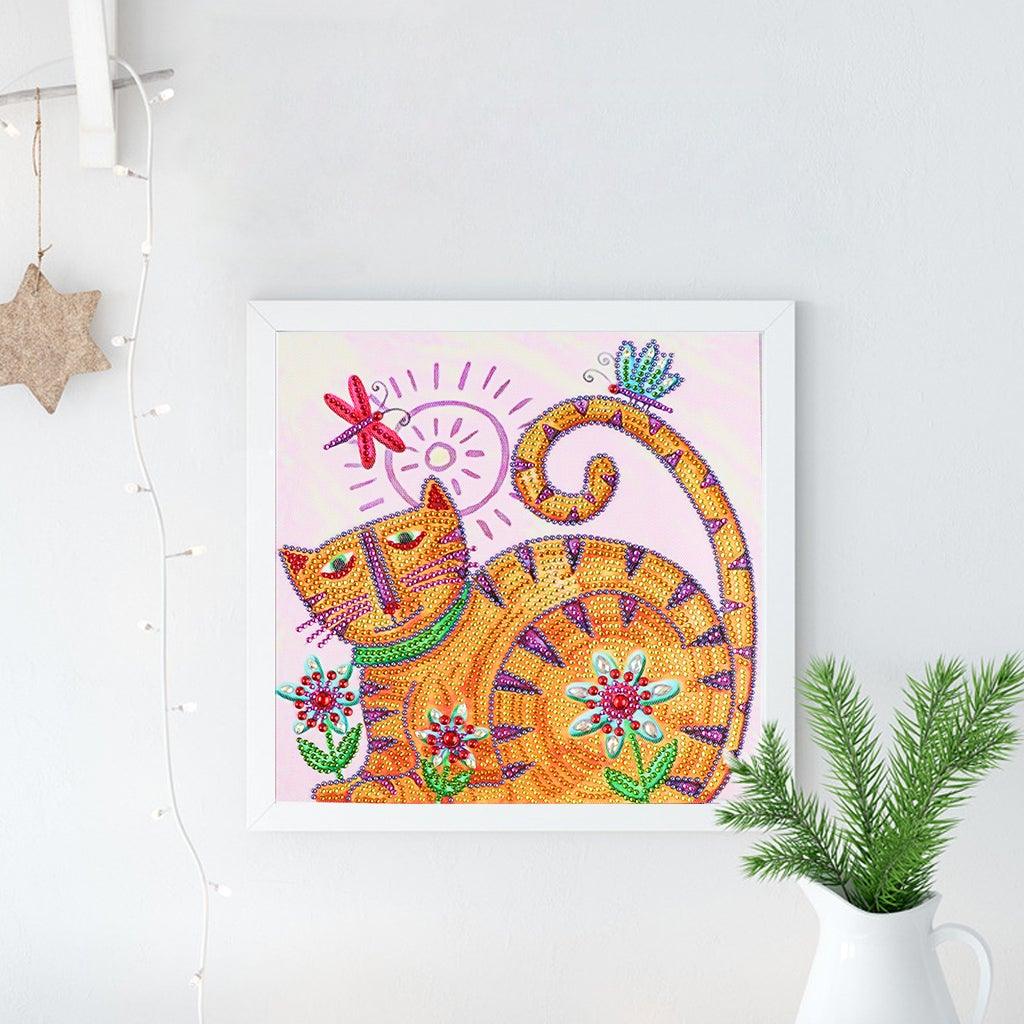 Crystal Rhinestone Diamond Painting Kit - Cute cat - Hibah-Diamond painting art studio