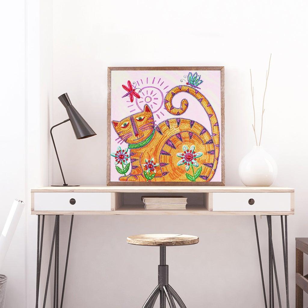 Crystal Rhinestone Diamond Painting Kit - Cute cat - Hibah-Diamond painting art studio
