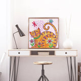 Crystal Rhinestone Diamond Painting Kit - Cute cat - Hibah-Diamond painting art studio