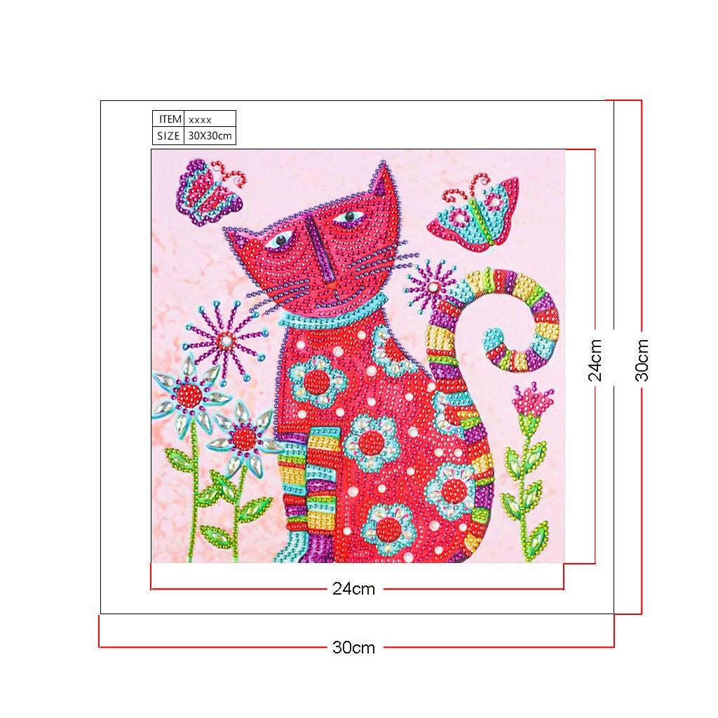 Crystal Rhinestone Diamond Painting Kit -Cute cat - Hibah-Diamond?painting art studio