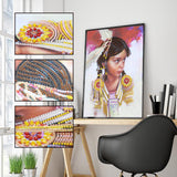 Crystal Rhinestone Diamond Painting Kit - Cute little girl - Hibah-Diamond painting art studio