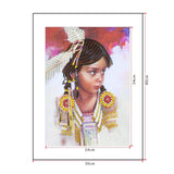 Crystal Rhinestone Diamond Painting Kit - Cute little girl - Hibah-Diamond painting art studio