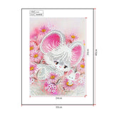 Crystal Rhinestone Diamond Painting Kit - Cute mouse - Hibah-Diamond painting art studio