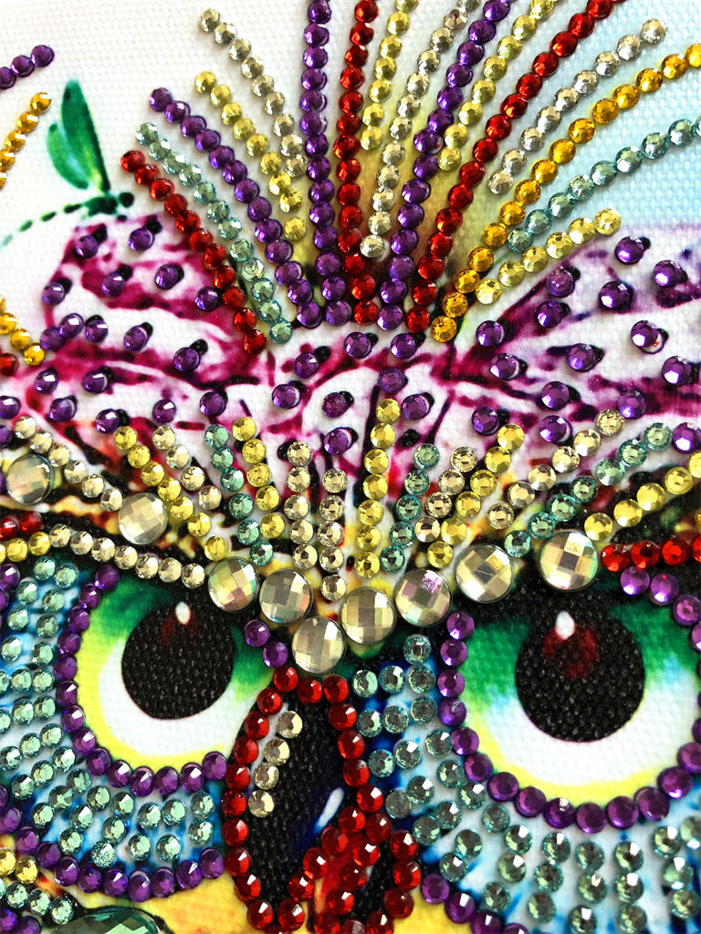 Crystal Rhinestone Diamond Painting Kit -Cute owl