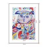 Crystal Rhinestone Diamond Painting Kit - Cute owl - Hibah-Diamond painting art studio