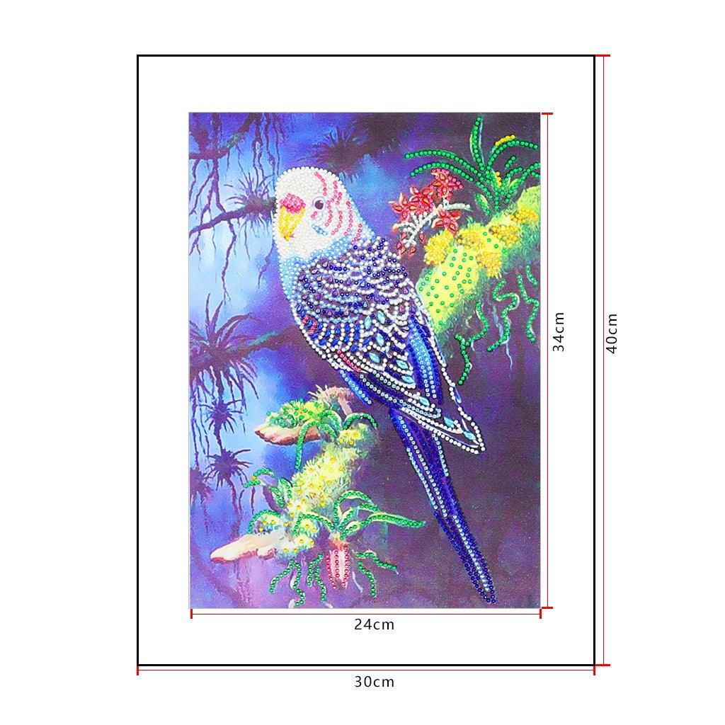 Crystal Rhinestone Diamond Painting Kit - Cute parrot - Hibah-Diamond painting art studio