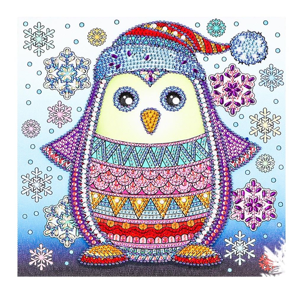 Crystal Rhinestone Diamond Painting Kit - Cute penguin - Hibah-Diamond painting art studio