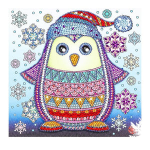 Crystal Rhinestone Diamond Painting Kit - Cute penguin - Hibah-Diamond painting art studio