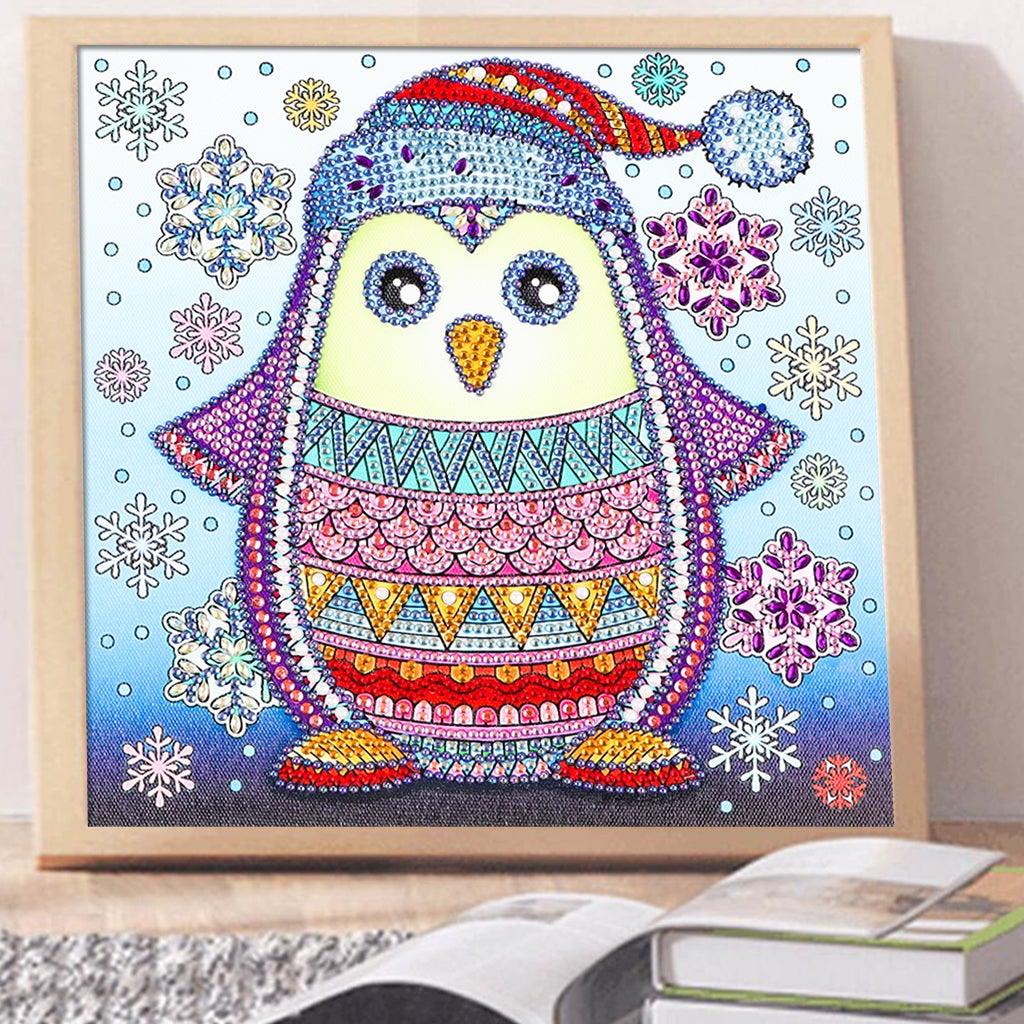 Crystal Rhinestone Diamond Painting Kit - Cute penguin - Hibah-Diamond painting art studio
