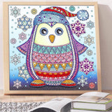 Crystal Rhinestone Diamond Painting Kit - Cute penguin - Hibah-Diamond painting art studio