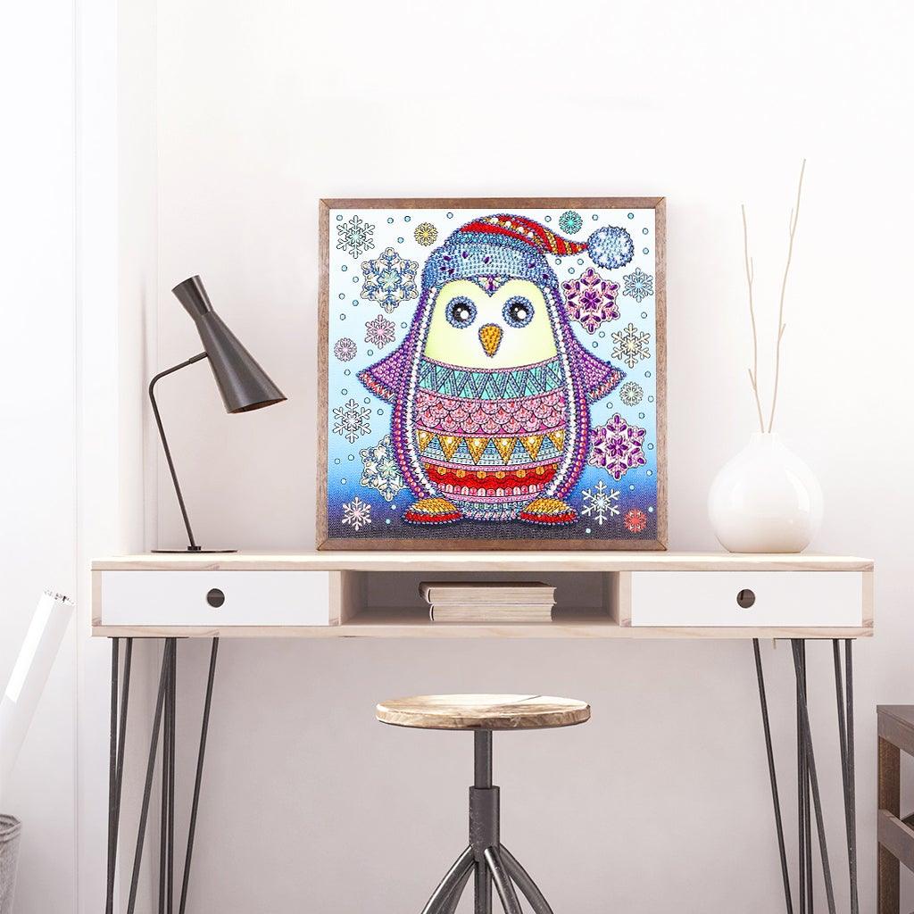 Crystal Rhinestone Diamond Painting Kit - Cute penguin - Hibah-Diamond painting art studio