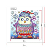 Crystal Rhinestone Diamond Painting Kit - Cute penguin - Hibah-Diamond painting art studio