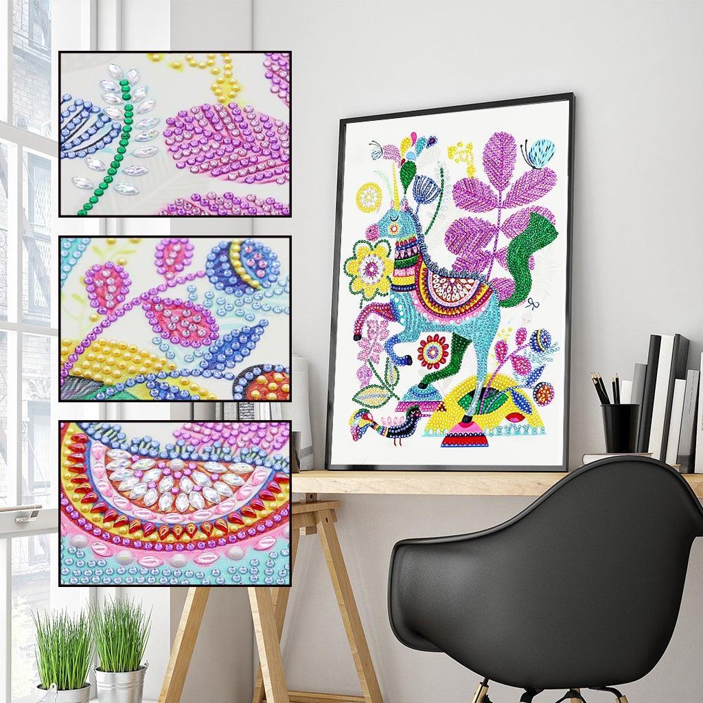 Crystal Rhinestone Diamond Painting Kit - Cute unicorn - Hibah-Diamond painting art studio