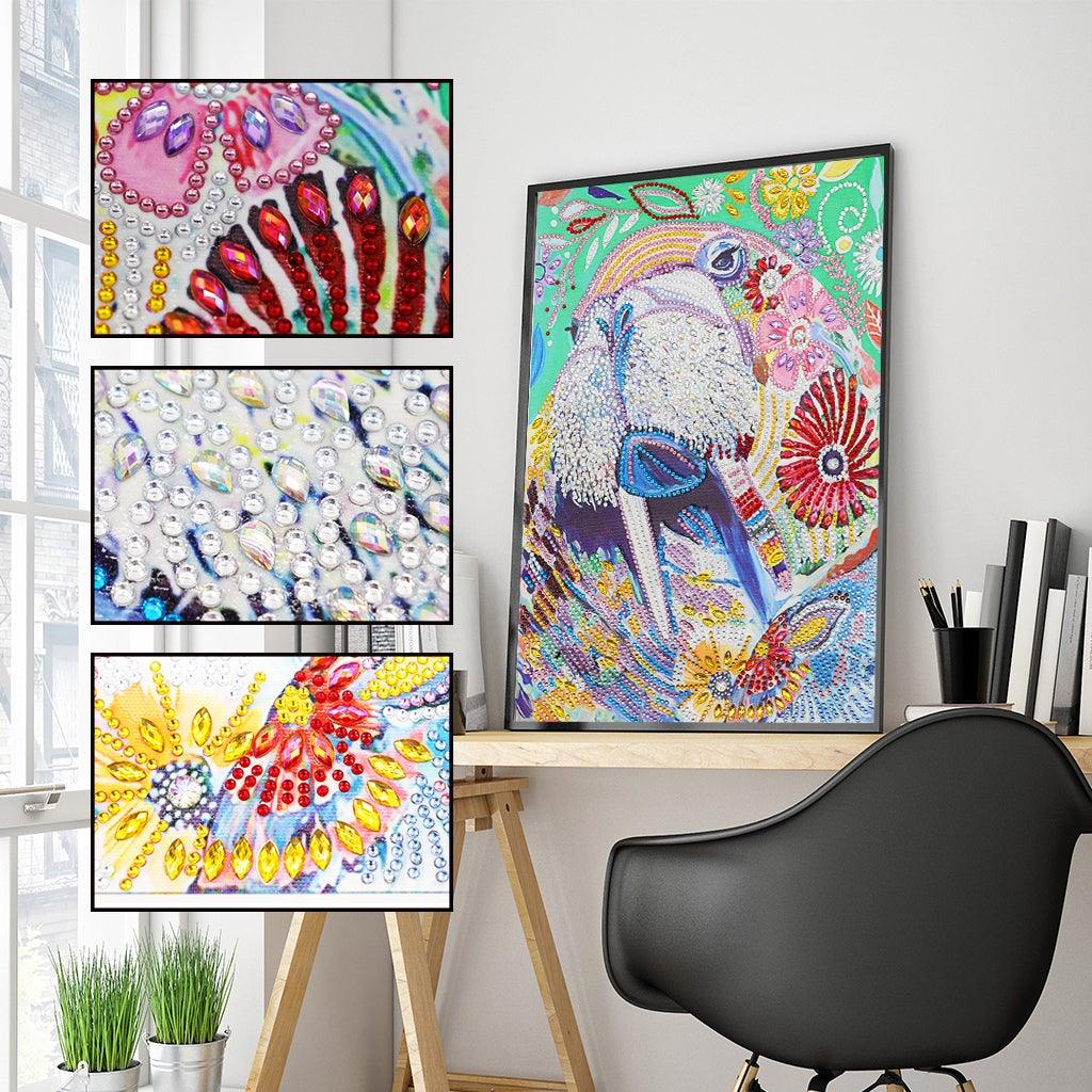 Crystal Rhinestone Diamond Painting Kit - Cute Walrus - Hibah-Diamond painting art studio
