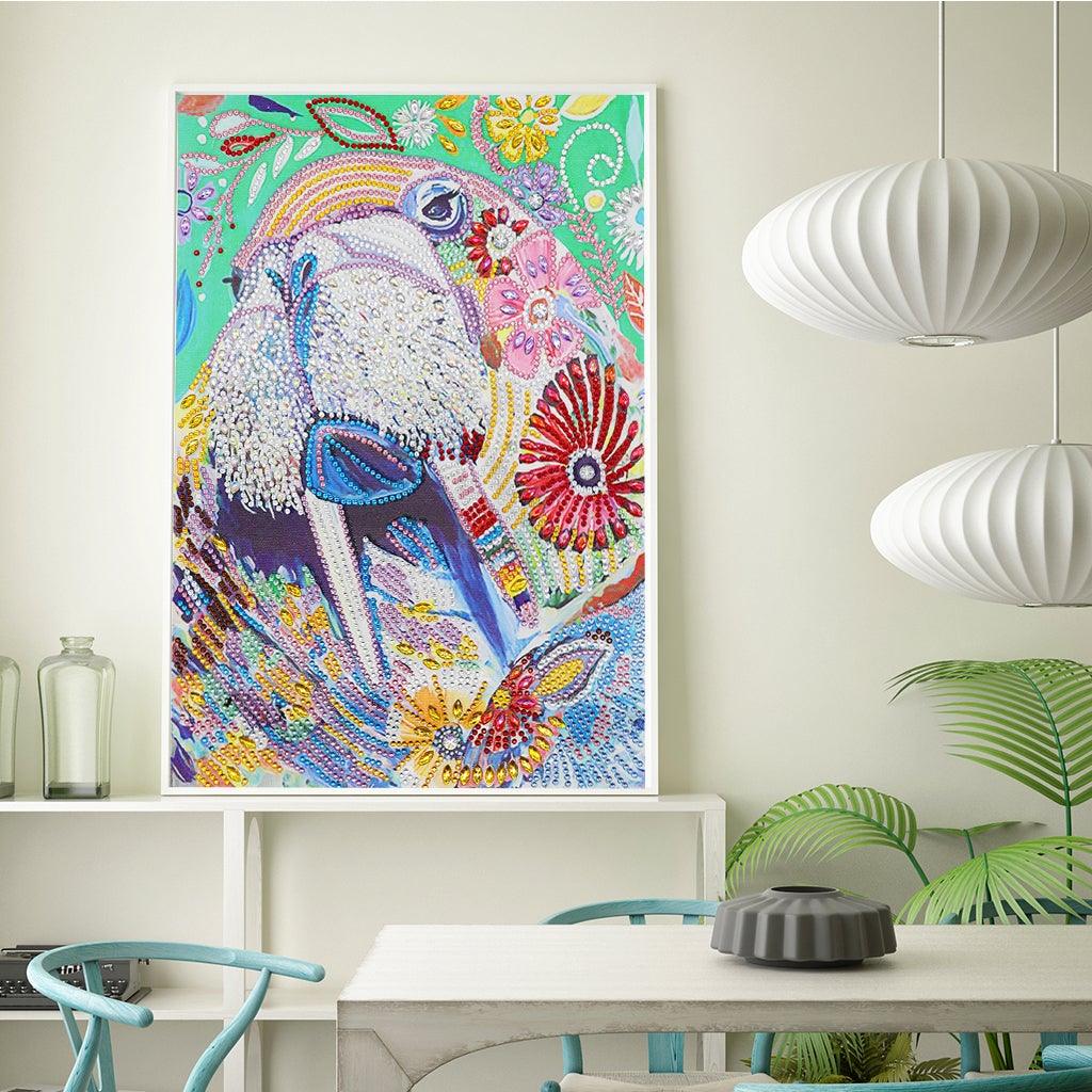 Crystal Rhinestone Diamond Painting Kit - Cute Walrus - Hibah-Diamond painting art studio