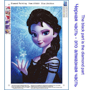 Crystal Rhinestone Diamond Painting Kit - Disney Princess (combination) - Hibah-Diamond painting art studio