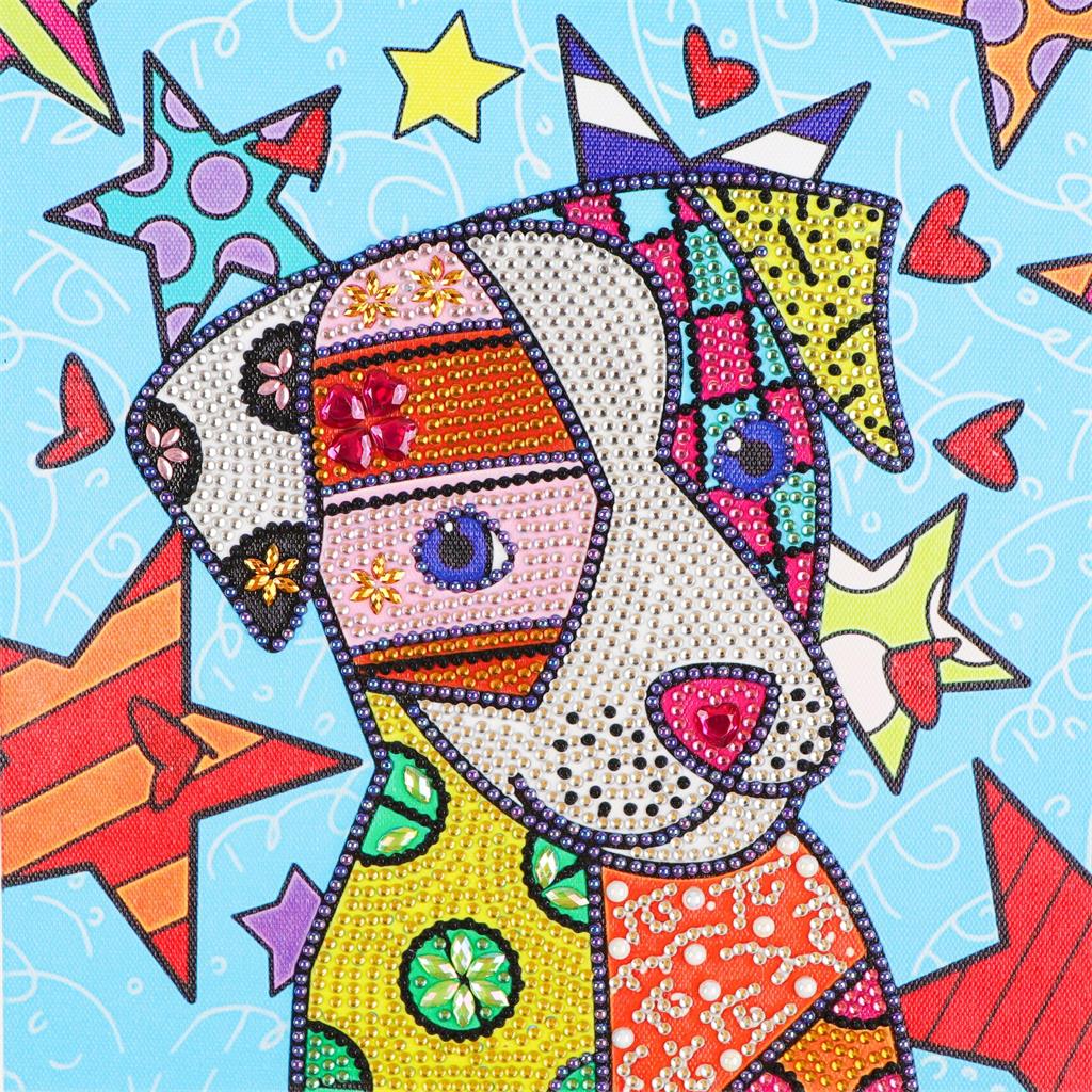 Crystal Rhinestone Diamond Painting Kit - Dog - Hibah-Diamond painting art studio