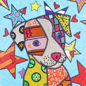 Crystal Rhinestone Diamond Painting Kit - Dog - Hibah-Diamond painting art studio