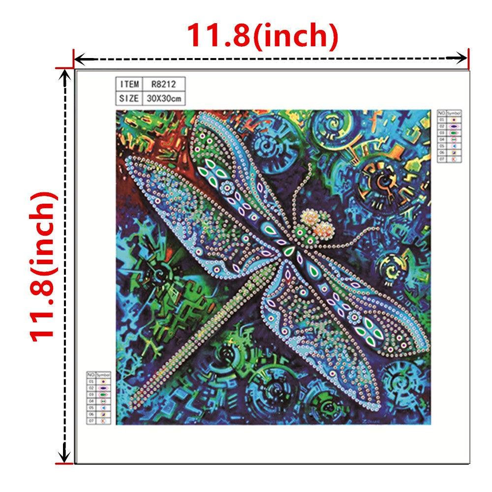Crystal Rhinestone Diamond Painting Kit - Dragonfly - Hibah-Diamond painting art studio