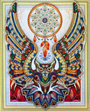 Crystal Rhinestone Diamond Painting Kit - Dreamcatcher eagle (18.5x22.5inch) - Hibah-Diamond painting art studio