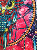 Crystal Rhinestone Diamond Painting Kit - Dreamcatcher Owl - Hibah-Diamond painting art studio