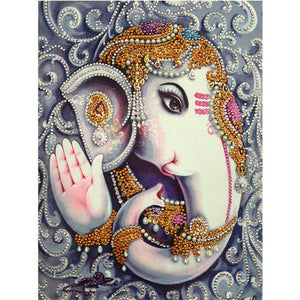 Crystal Rhinestone Diamond Painting Kit - Elephant - Hibah-Diamond painting art studio