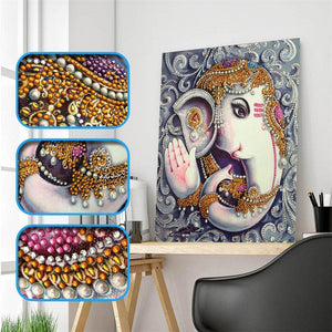 Crystal Rhinestone Diamond Painting Kit - Elephant - Hibah-Diamond painting art studio