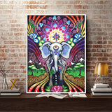 Crystal Rhinestone Diamond Painting Kit - Elephant - Hibah-Diamond painting art studio