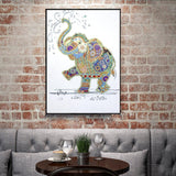 Crystal Rhinestone Diamond Painting Kit - Elephant playing in the water - Hibah-Diamond painting art studio