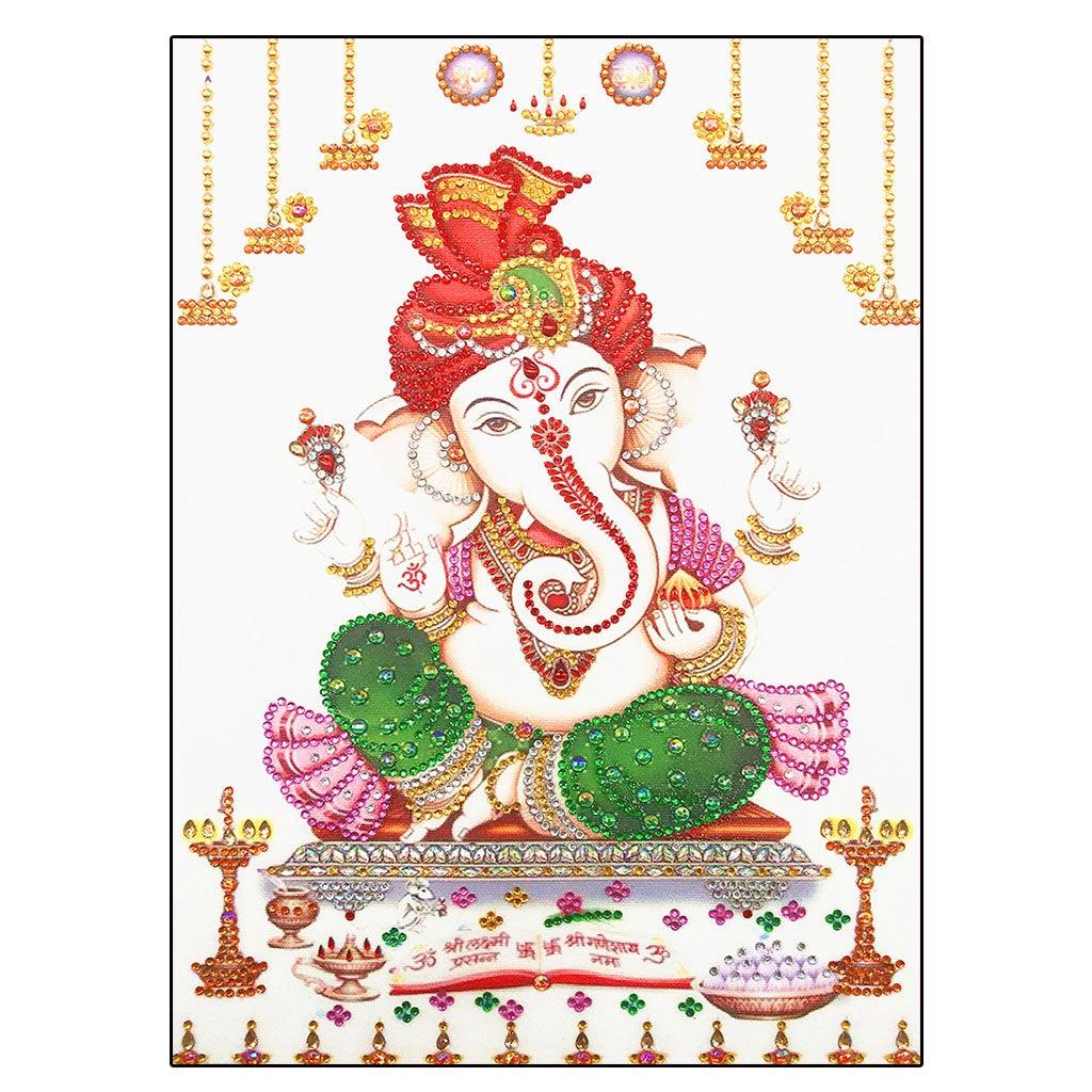 Crystal Rhinestone Diamond Painting Kit - Elephant Trunk Buddha - Hibah-Diamond painting art studio